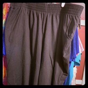 Woman Within PLUS capris BLACK NWOT 1X
